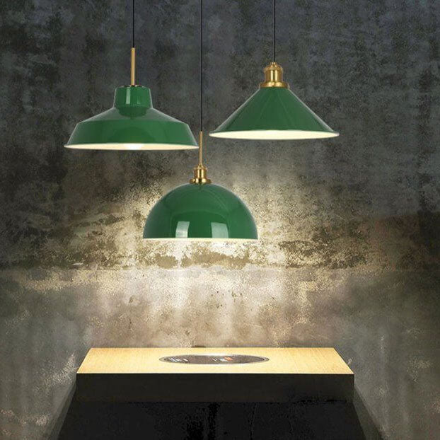 Industriële Elegante Groene Hanglamp