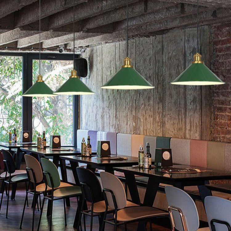 Industriële Elegante Groene Hanglamp