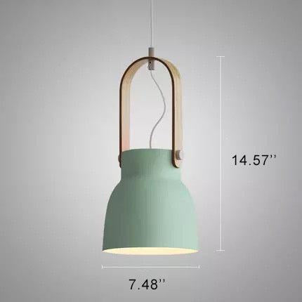 Kleurrijke Moderne Hanglamp Metaal En Hout