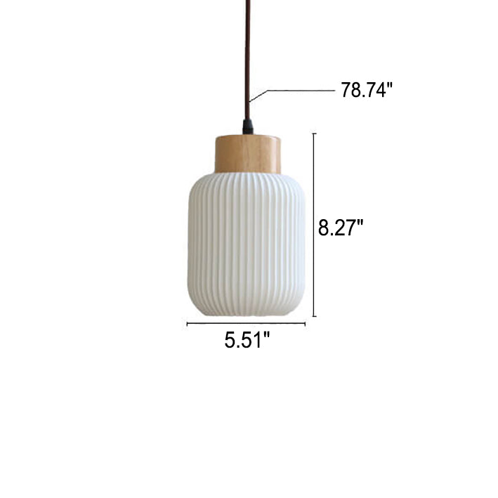 Keramiek en Hout Moderne Wandlamp