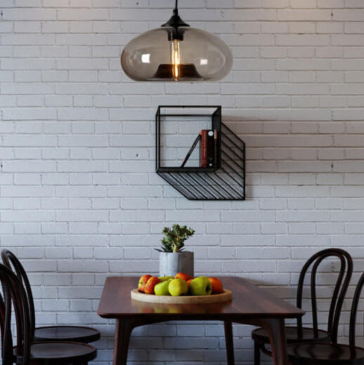 Industriële Glazen Hanglamp Ø28 cm
