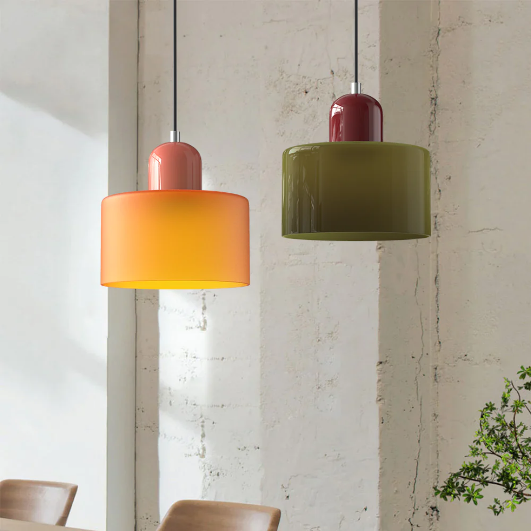 Retro Glazen Hanglamp