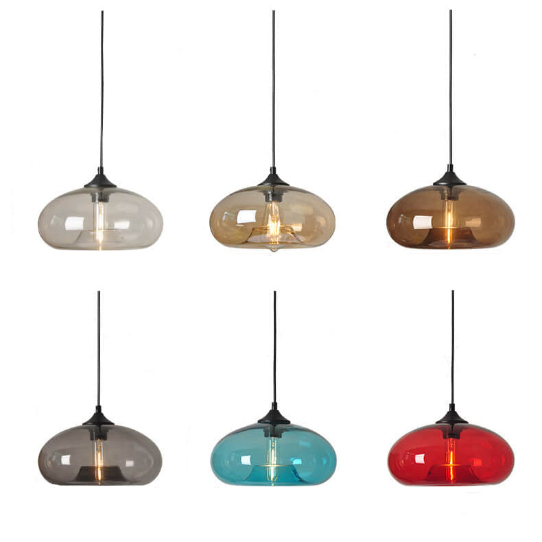 Industriële Glazen Hanglamp Ø28 cm