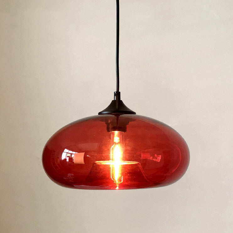 Industriële Glazen Hanglamp Ø28 cm