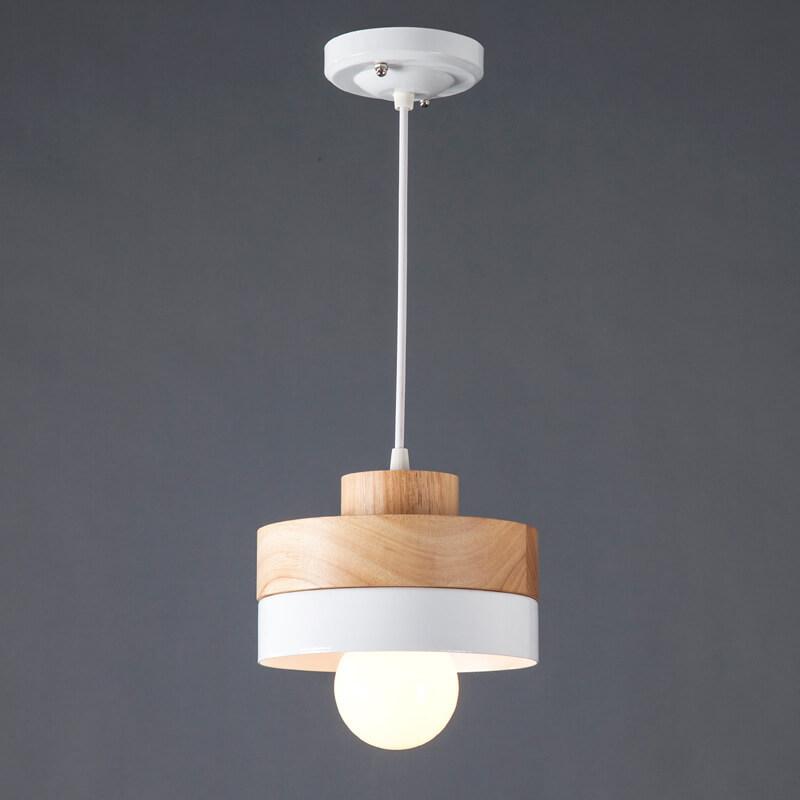 Moderne Hanglamp van Metaal en Hout