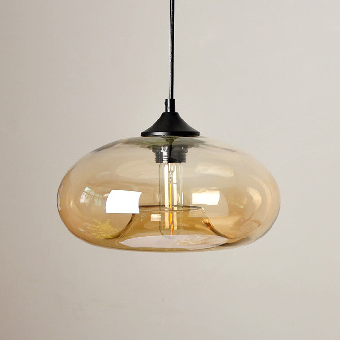 Industriële Glazen Hanglamp Ø28 cm
