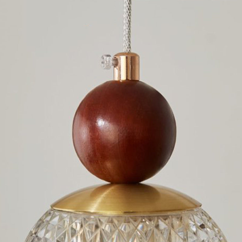 Minimalistische Walnoot Hanglamp