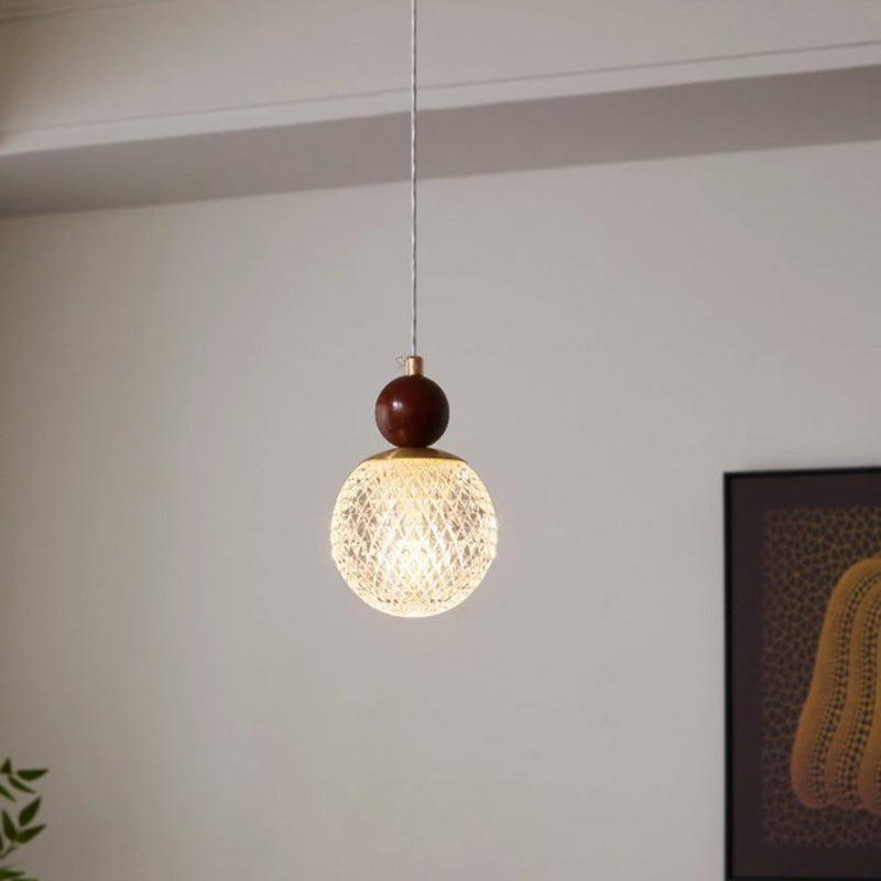Minimalistische Walnoot Hanglamp