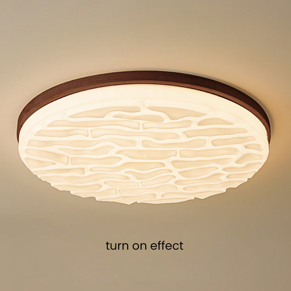 LumiWood Plafondlamp Hout en Acryl