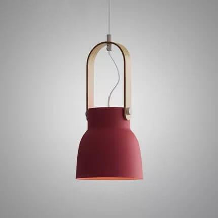 Kleurrijke Moderne Hanglamp Metaal En Hout