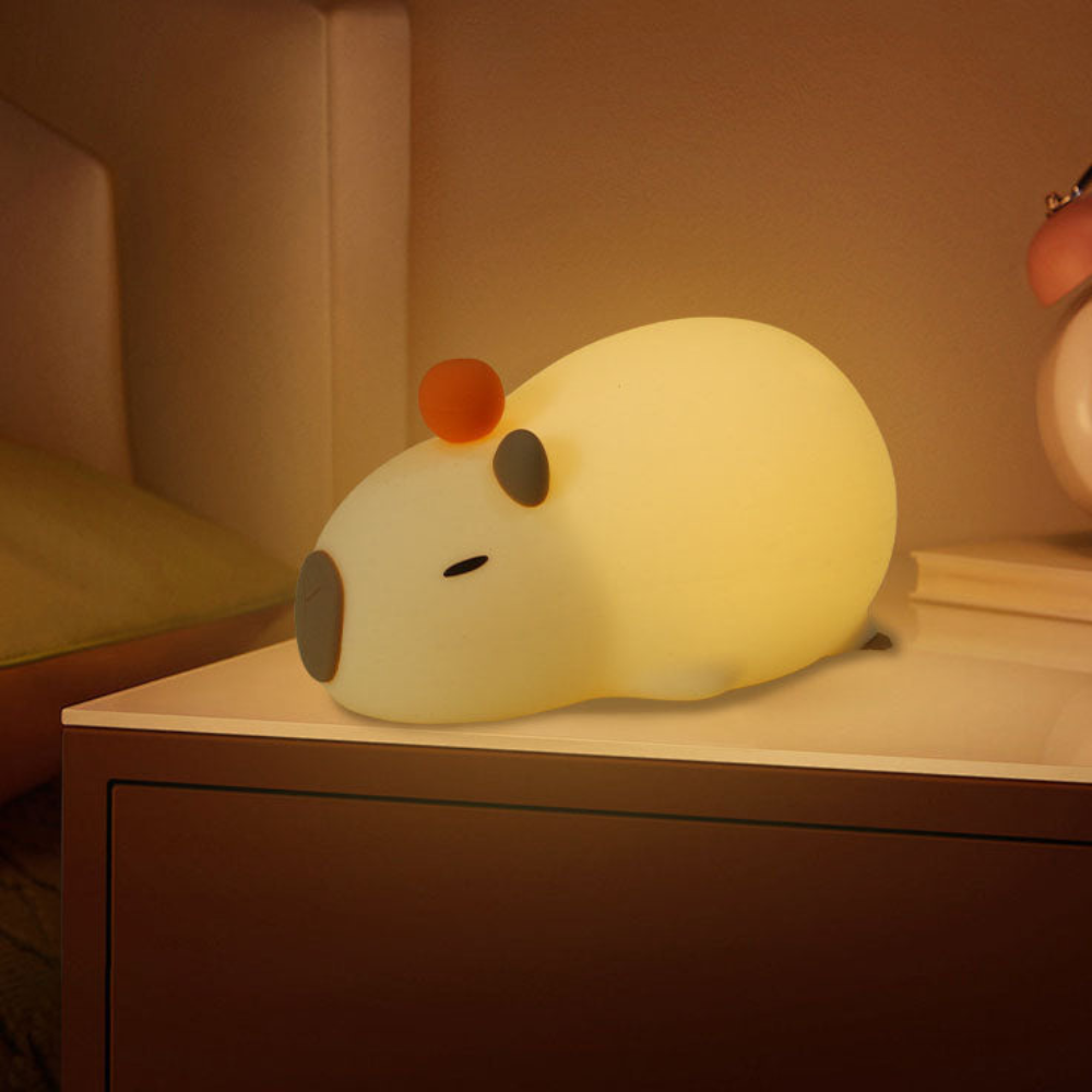Lieve Capibara Siliconen Nachtlamp