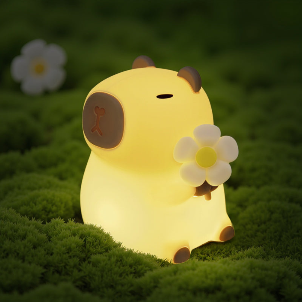 Lieve Capibara Siliconen Nachtlamp