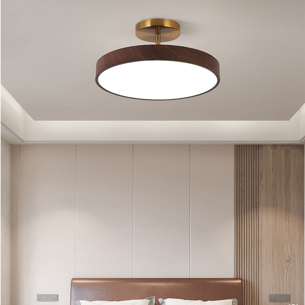 Scandinavische Plafondlamp Houtlook
