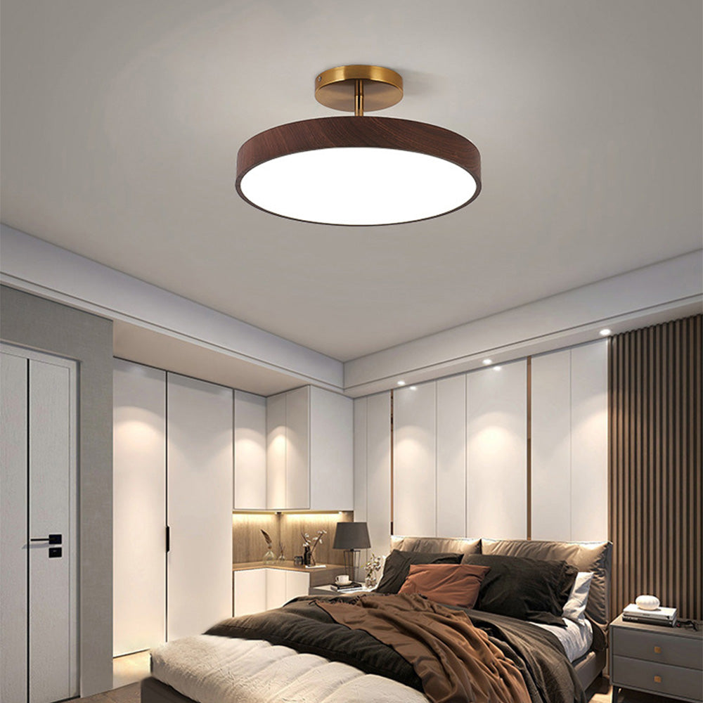 Scandinavische Plafondlamp Houtlook