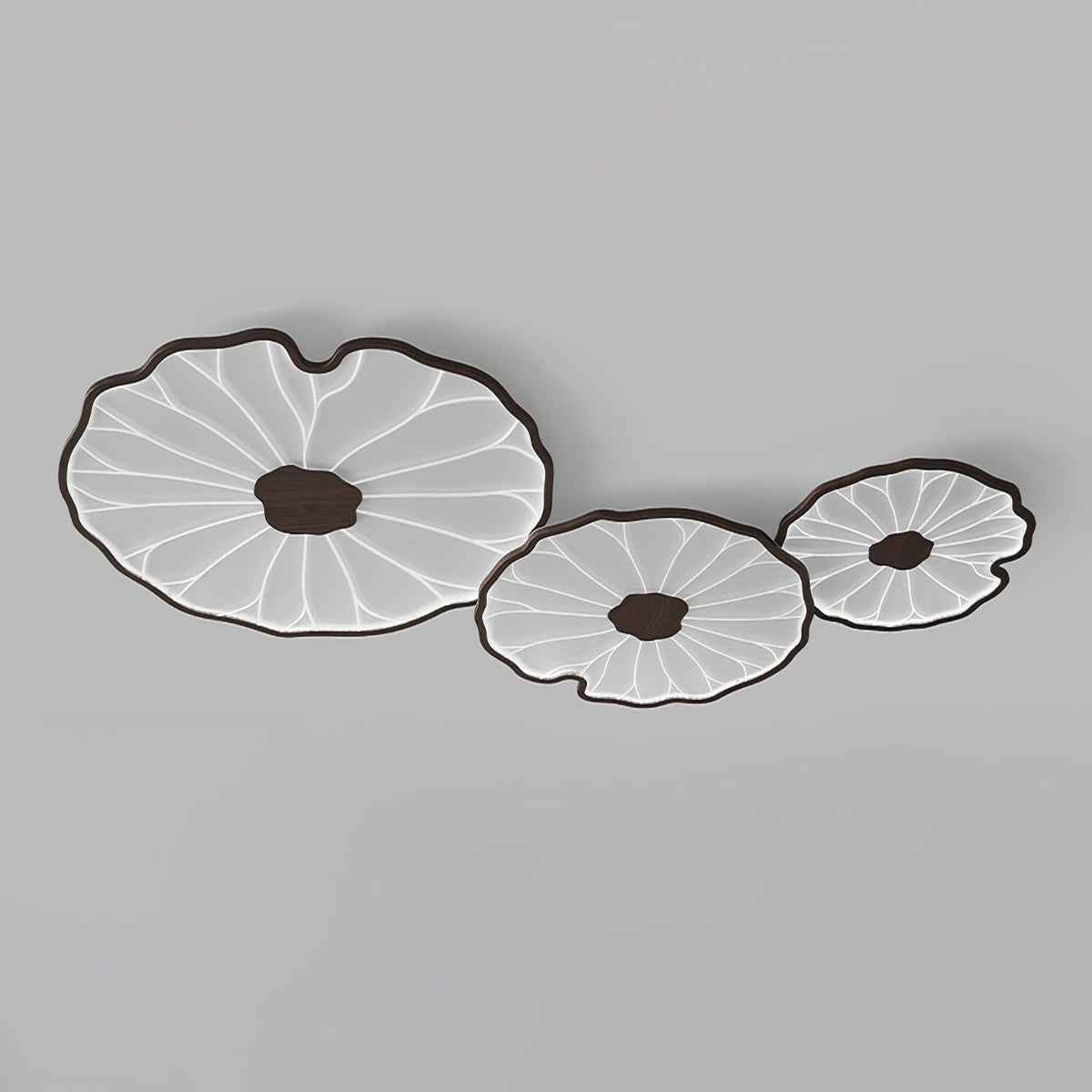 Moderne LED Plafondlamp Houtlook