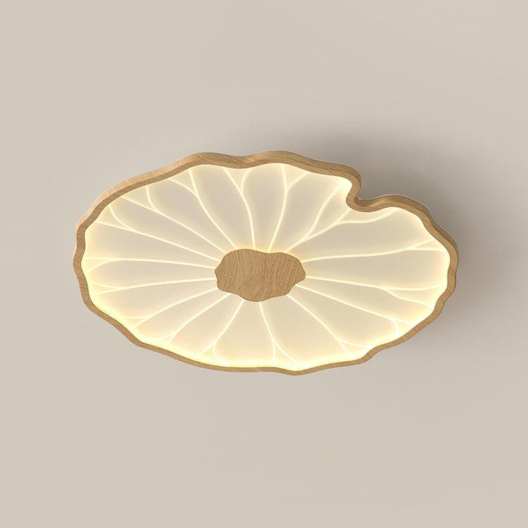 Moderne LED Plafondlamp Houtlook