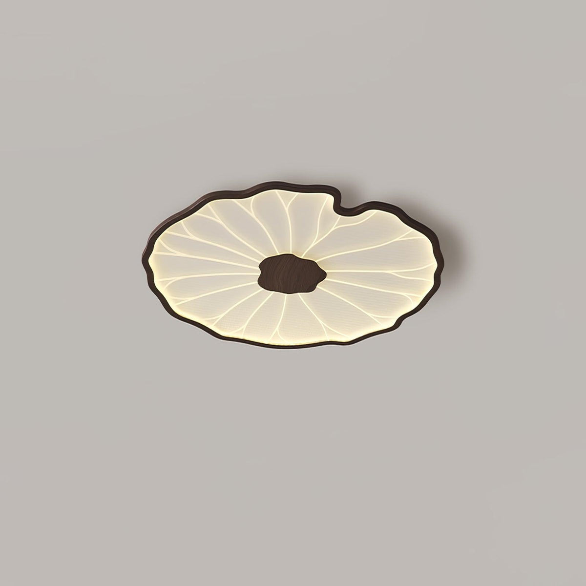 Moderne LED Plafondlamp Houtlook