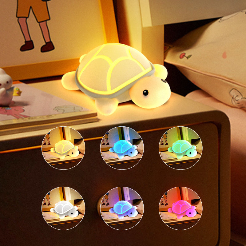 Schildpad Nachtlamp met LED en Tap-Functie