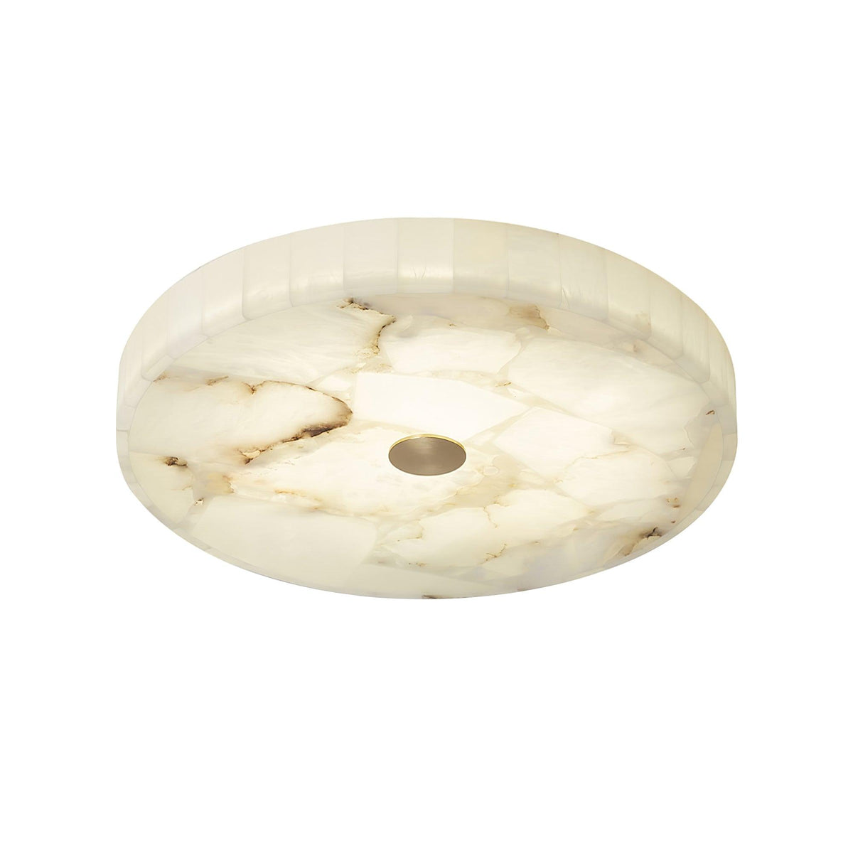 Ronde en Slanke LED Plafondlamp van Albast