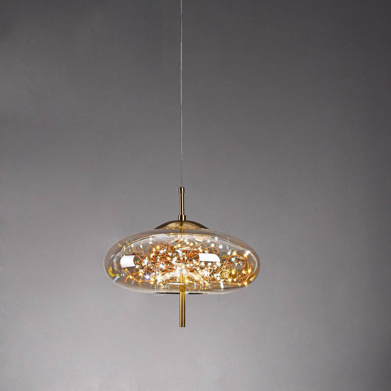 Scandinavische Glazen LED Hanglamp