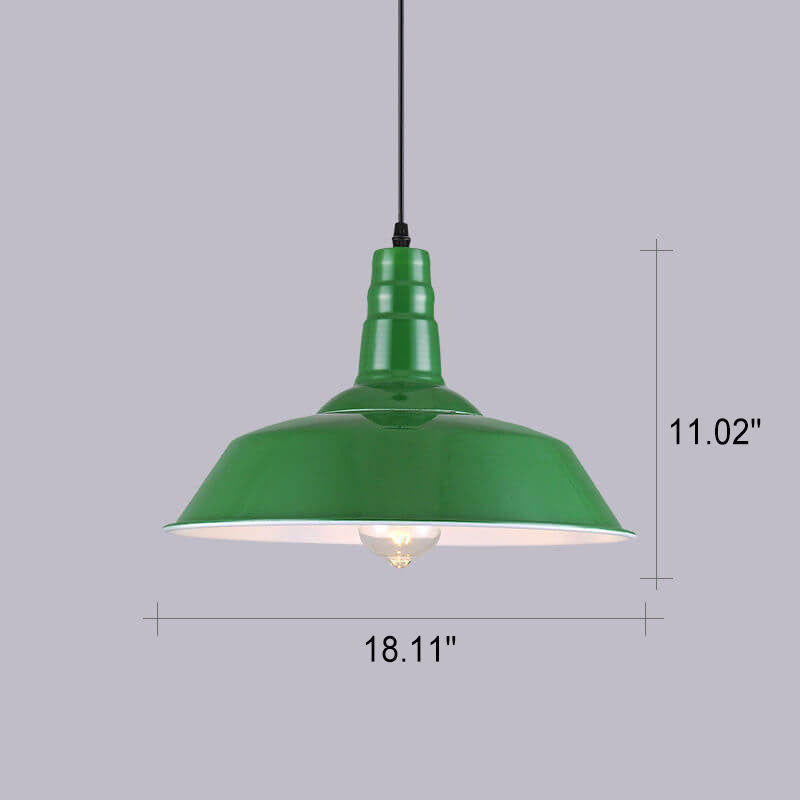 Industriële Elegante Groene Hanglamp