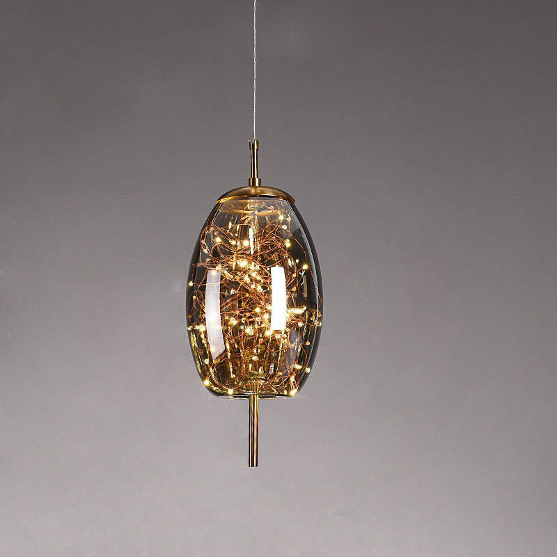 Scandinavische Glazen LED Hanglamp