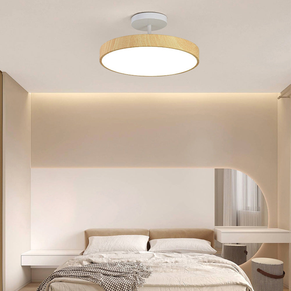 Scandinavische Plafondlamp Houtlook