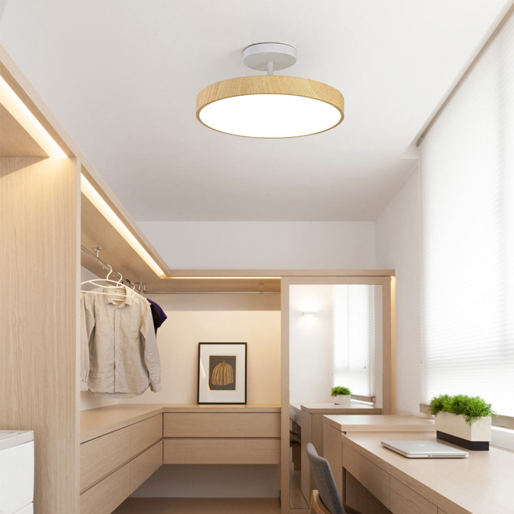 Scandinavische Plafondlamp Houtlook