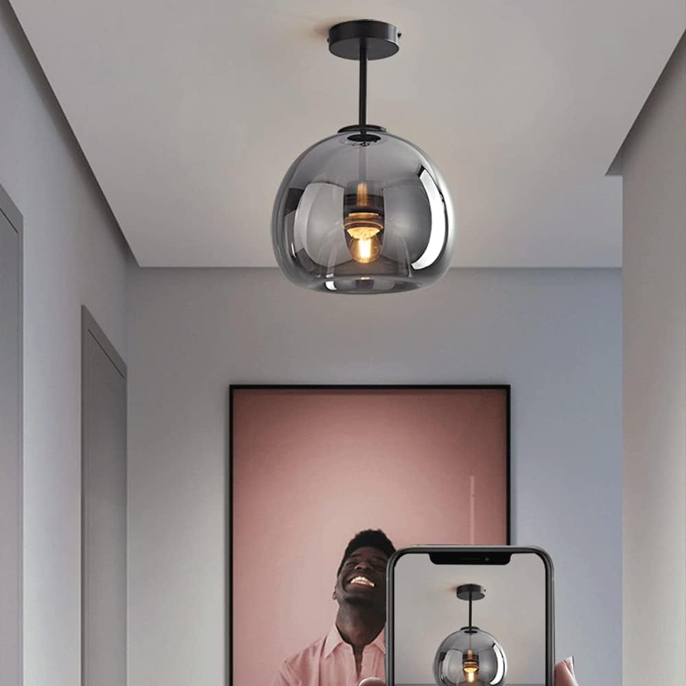 Retro Glazen Plafondlamp