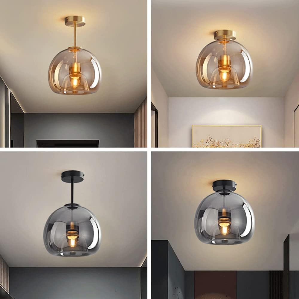 Retro Glazen Plafondlamp
