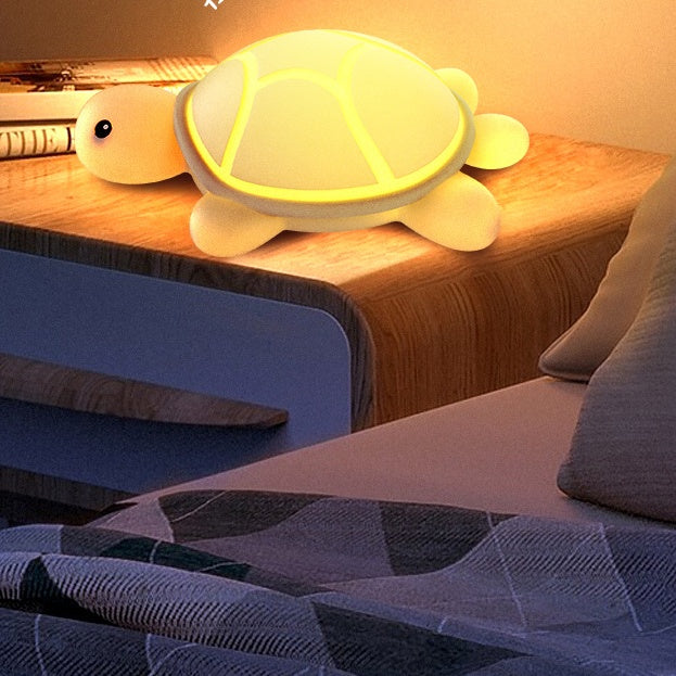 Schildpad Nachtlamp met LED en Tap-Functie