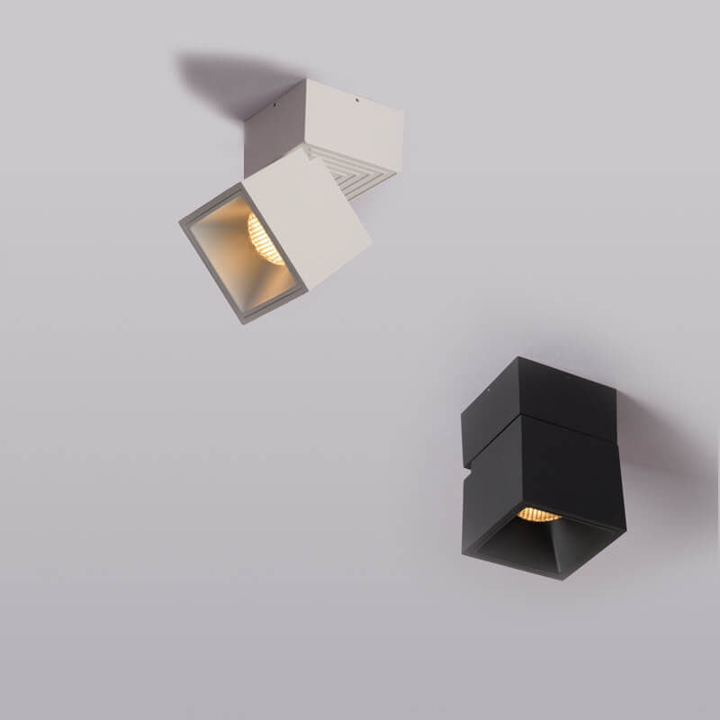 Moderne aluminium semi-flush mount plafondlamp