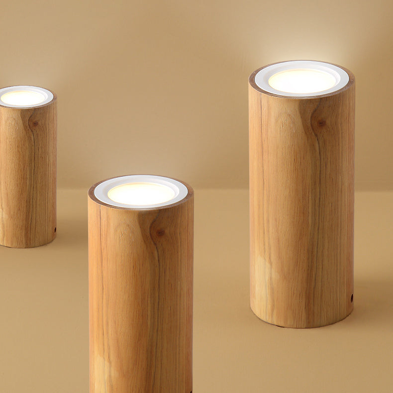 Moderne houten LED plafondlamp
