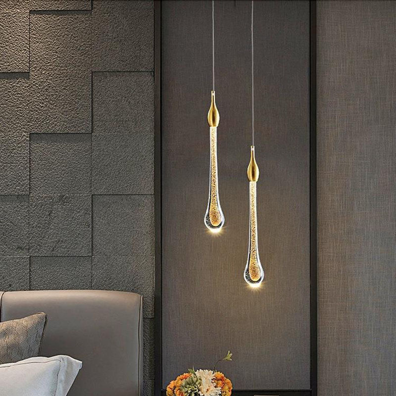 Gouden Scandinavische LED hanglamp