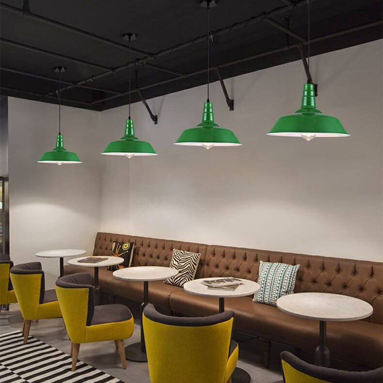 Industriële Elegante Groene Hanglamp