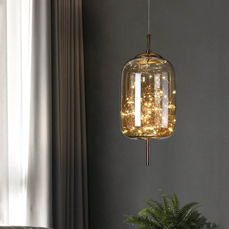 Scandinavische Glazen LED Hanglamp