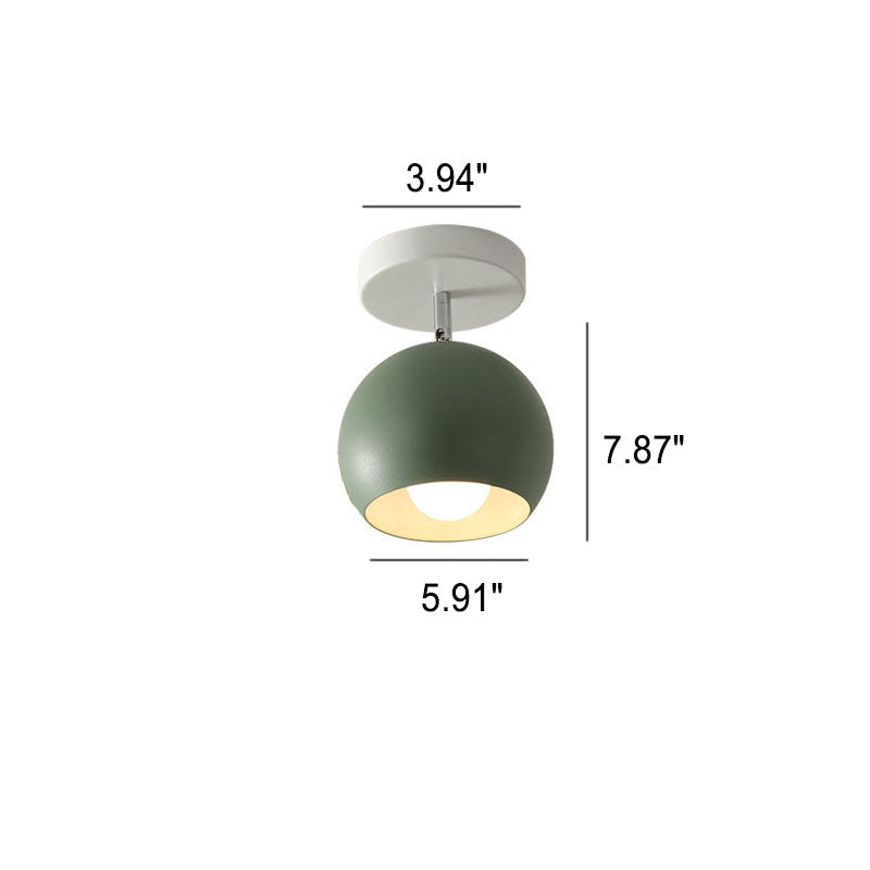 Moderne Scandinavische semi-flush plafondlamp