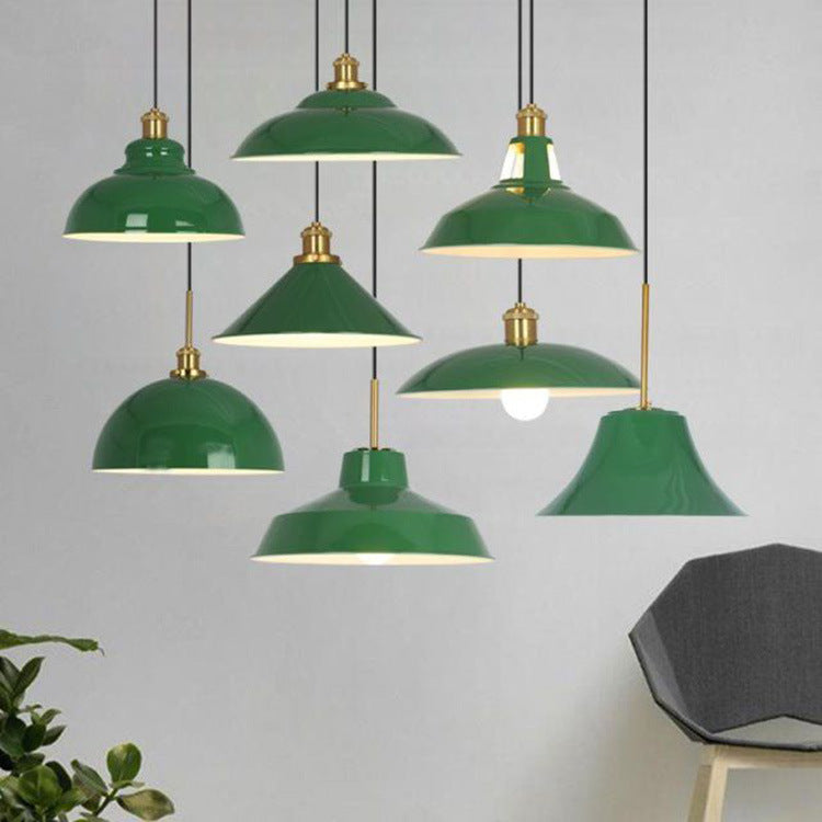 Industriële Elegante Groene Hanglamp