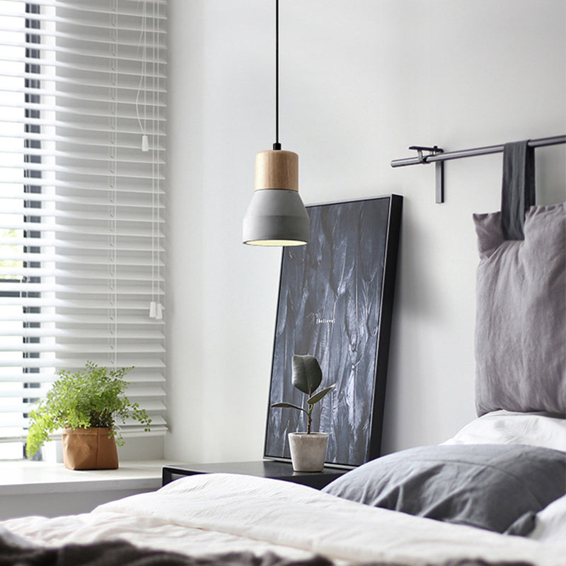 Cement & Hout Industriële Hanglamp