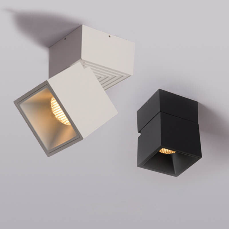 Moderne aluminium semi-flush mount plafondlamp