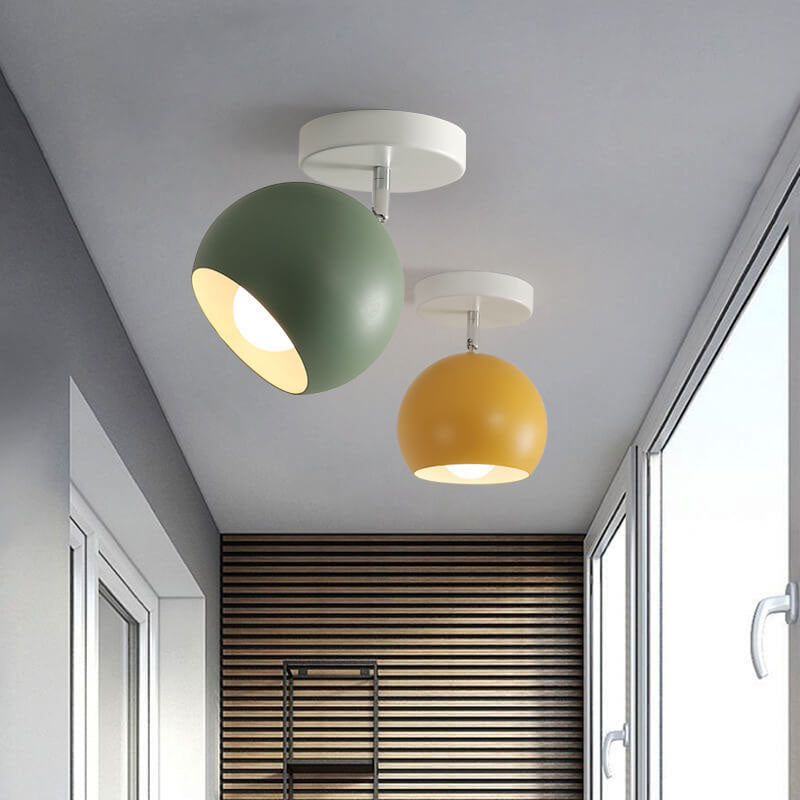 Moderne Scandinavische semi-flush plafondlamp