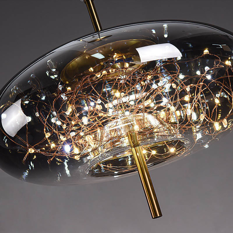 Scandinavische Glazen LED Hanglamp