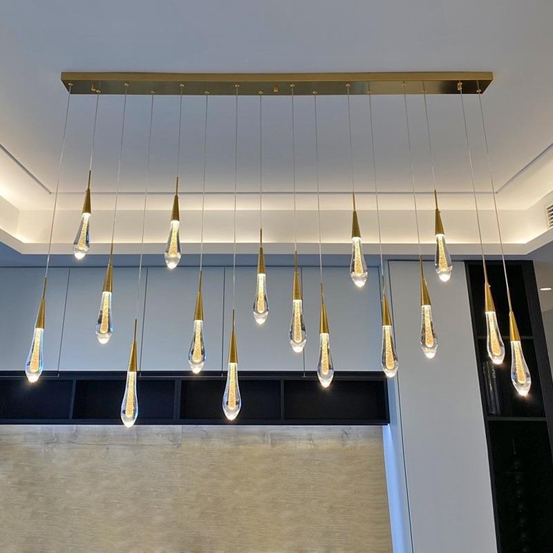 Gouden Scandinavische LED hanglamp