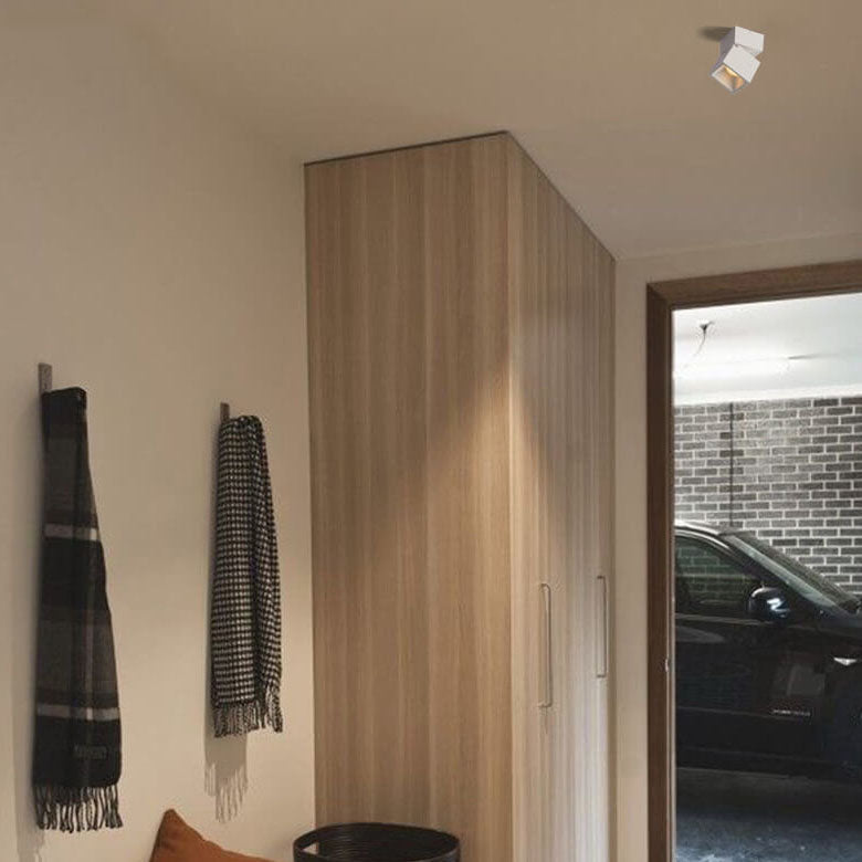 Moderne aluminium semi-flush mount plafondlamp