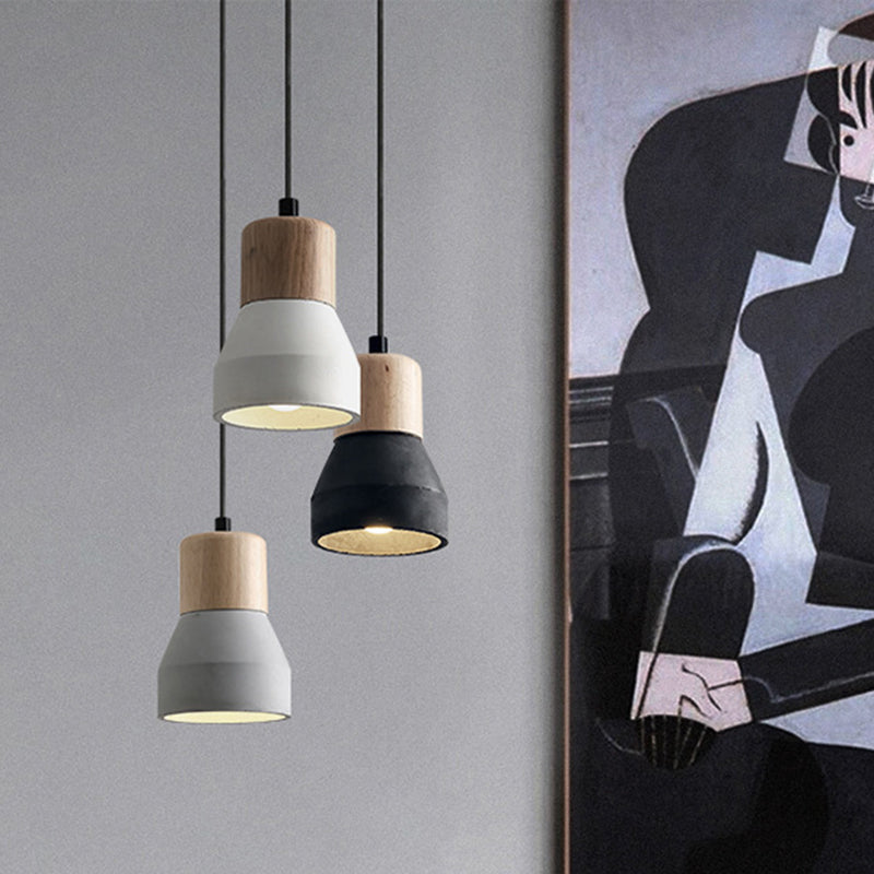 Cement & Hout Industriële Hanglamp