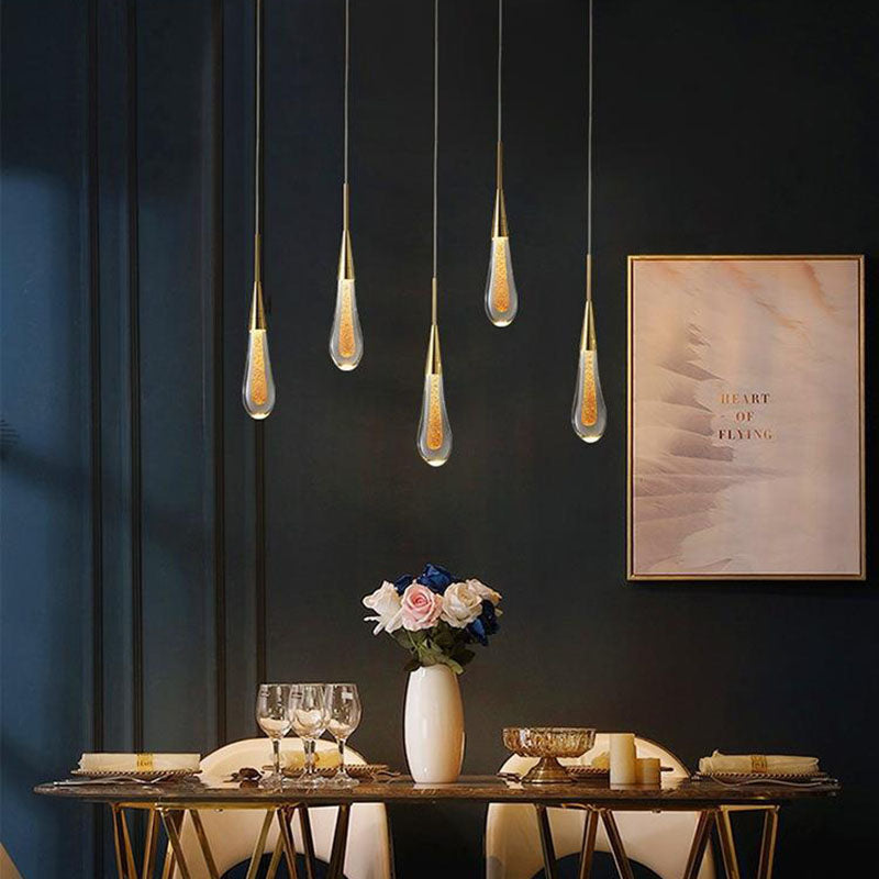 Gouden Scandinavische LED hanglamp