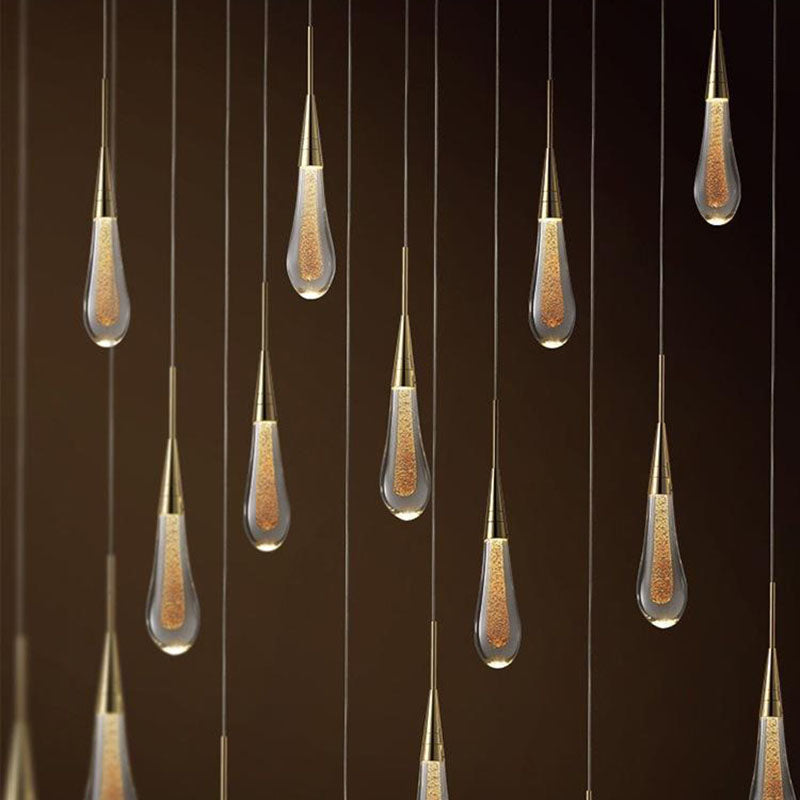 Gouden Scandinavische LED hanglamp
