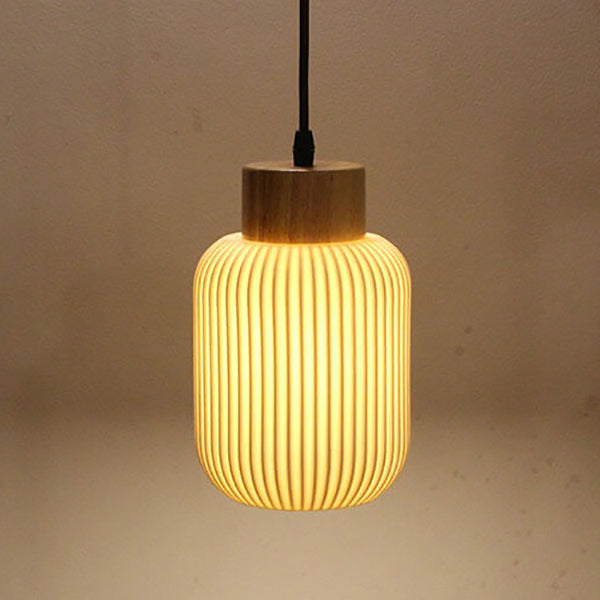Keramiek en Hout Moderne Wandlamp