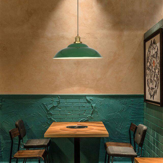 Industriële Elegante Groene Hanglamp