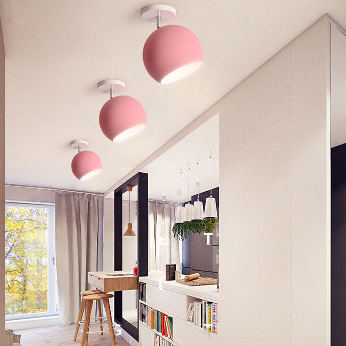 Moderne Scandinavische semi-flush plafondlamp
